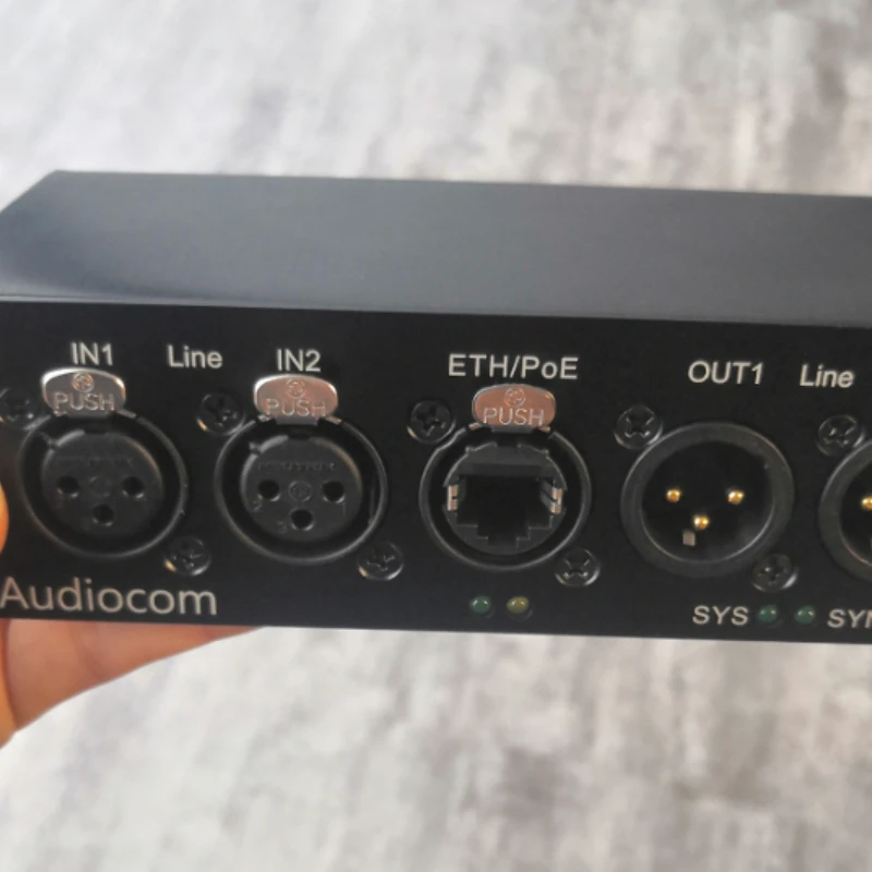 

Audiocom Dante AES67 Audio Network Transmission Interface Box
