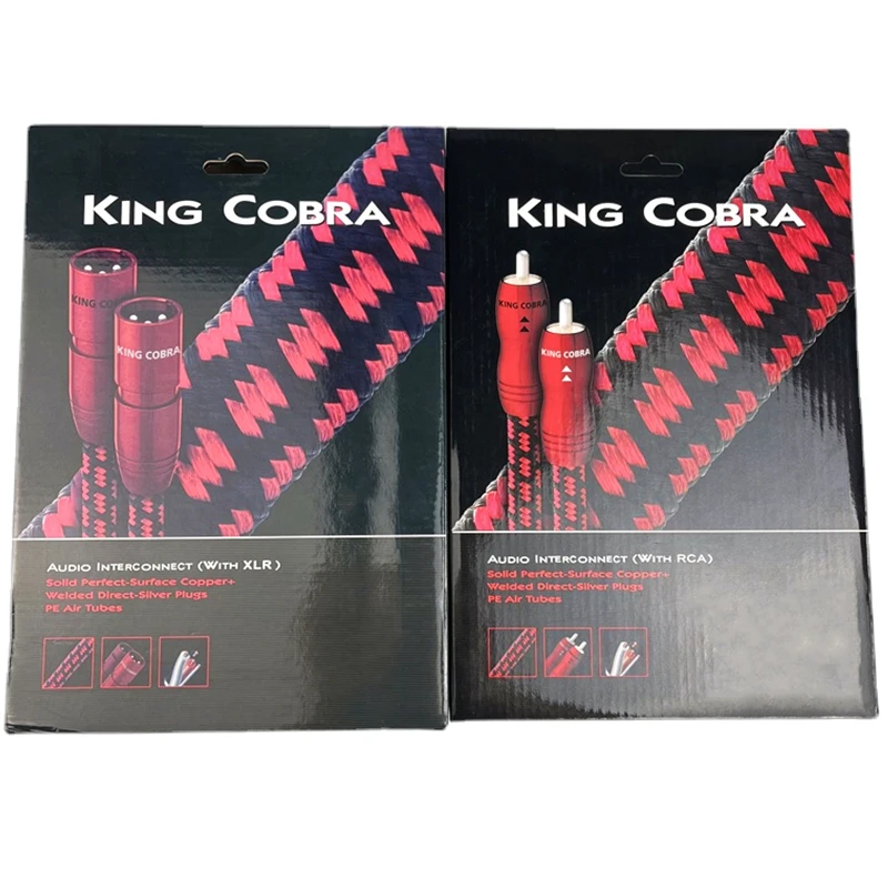 Кабель King Cobra PSC + кабель RCA HiFi Audio XLR сбалансированная линия с коробкой |