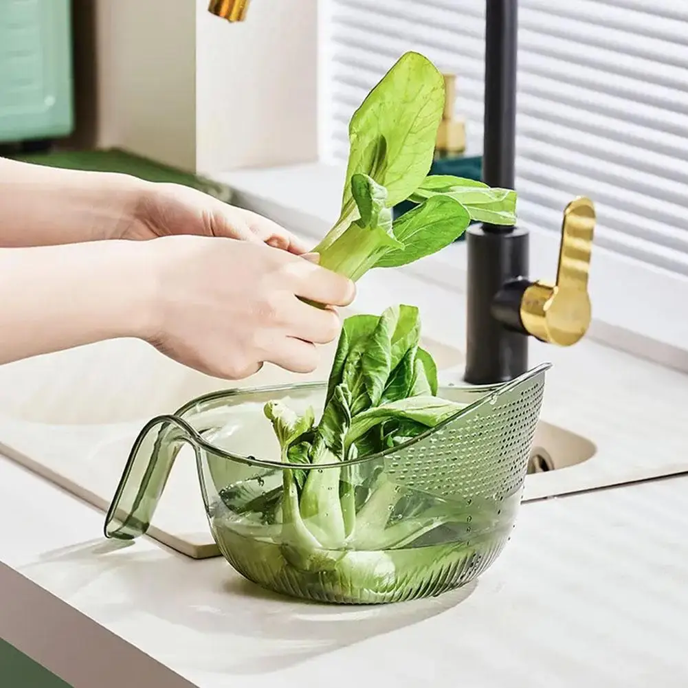 Фильтр для мытья риса сетка корзины сток фруктов и овощей с ручкой домашняя