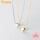 Trustdavid подлинное серебро 925 пробы Романтический сердечный кулон ожерелья для женщин Свадьба юбилей Изящные S925 ювелирные изделия DA1226