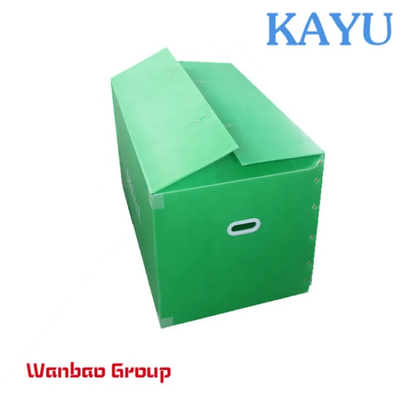 Foldable waterproof pp corflute corrugated plastic box custom size pp plastic corrugated storage box
