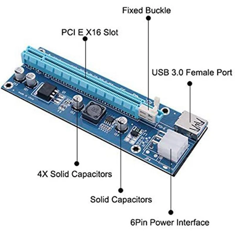 Карта расширения PCI-E экспресс 1X до 16X 15 шт. | Компьютеры и офис