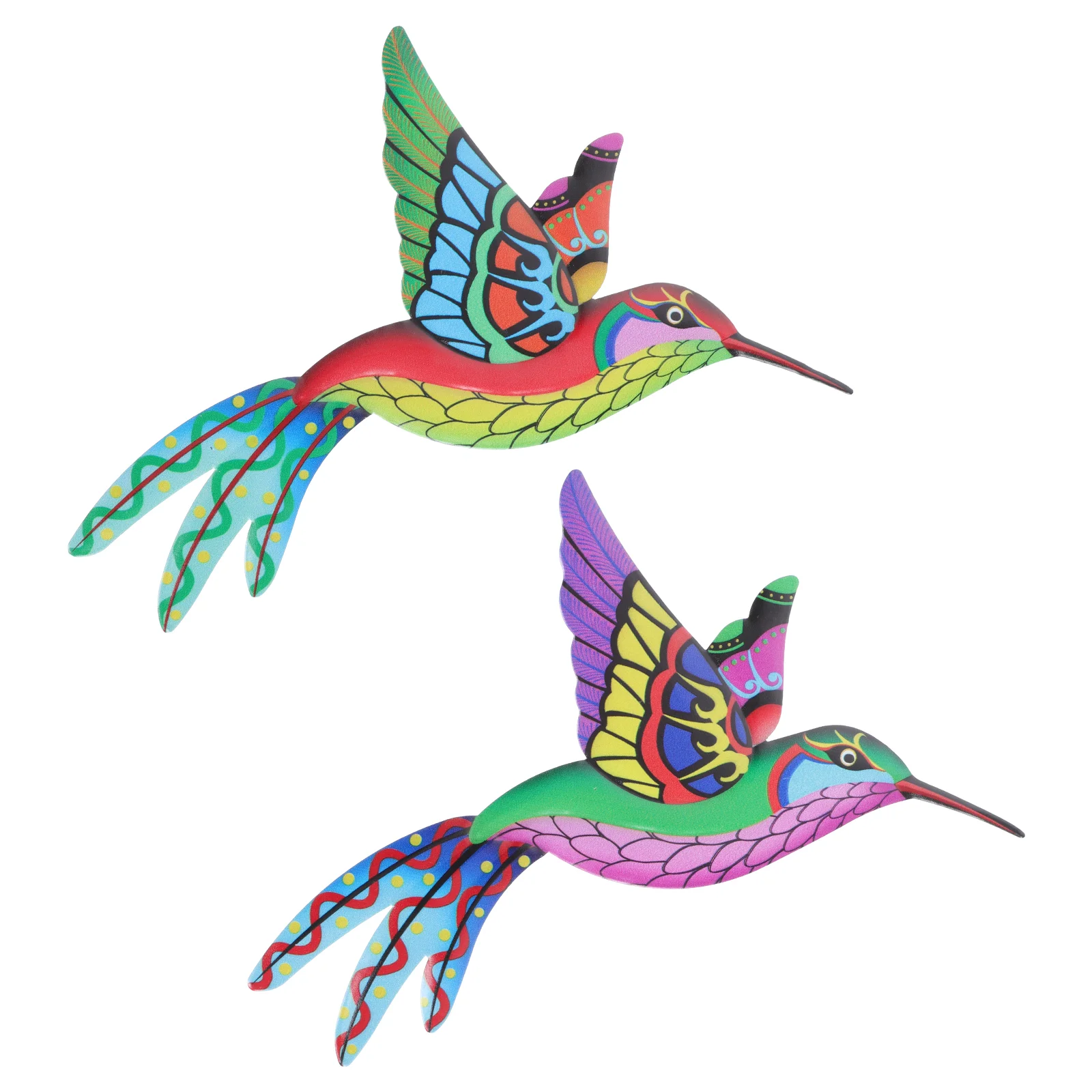 

2Pcs Creative Hanging Decor Novel Balcony Decoration Hummingbird Pendant for Home Office Gift