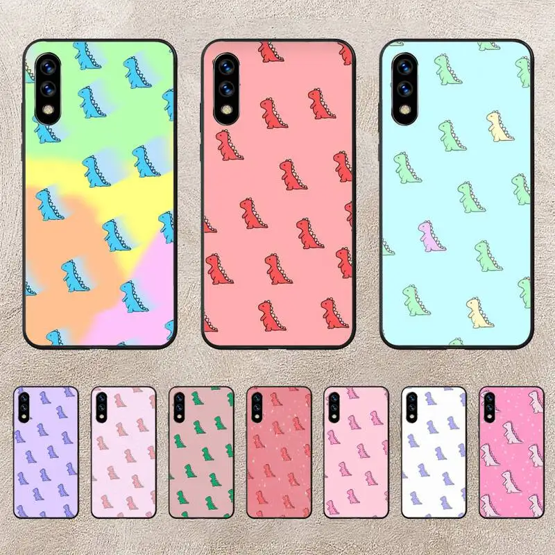 

Cute Little Dinosaur Phone Case For Huawei G7 G8 P7 P8 P9 P10 P20 P30 Lite Mini Pro P Smart Plus Cove Fundas
