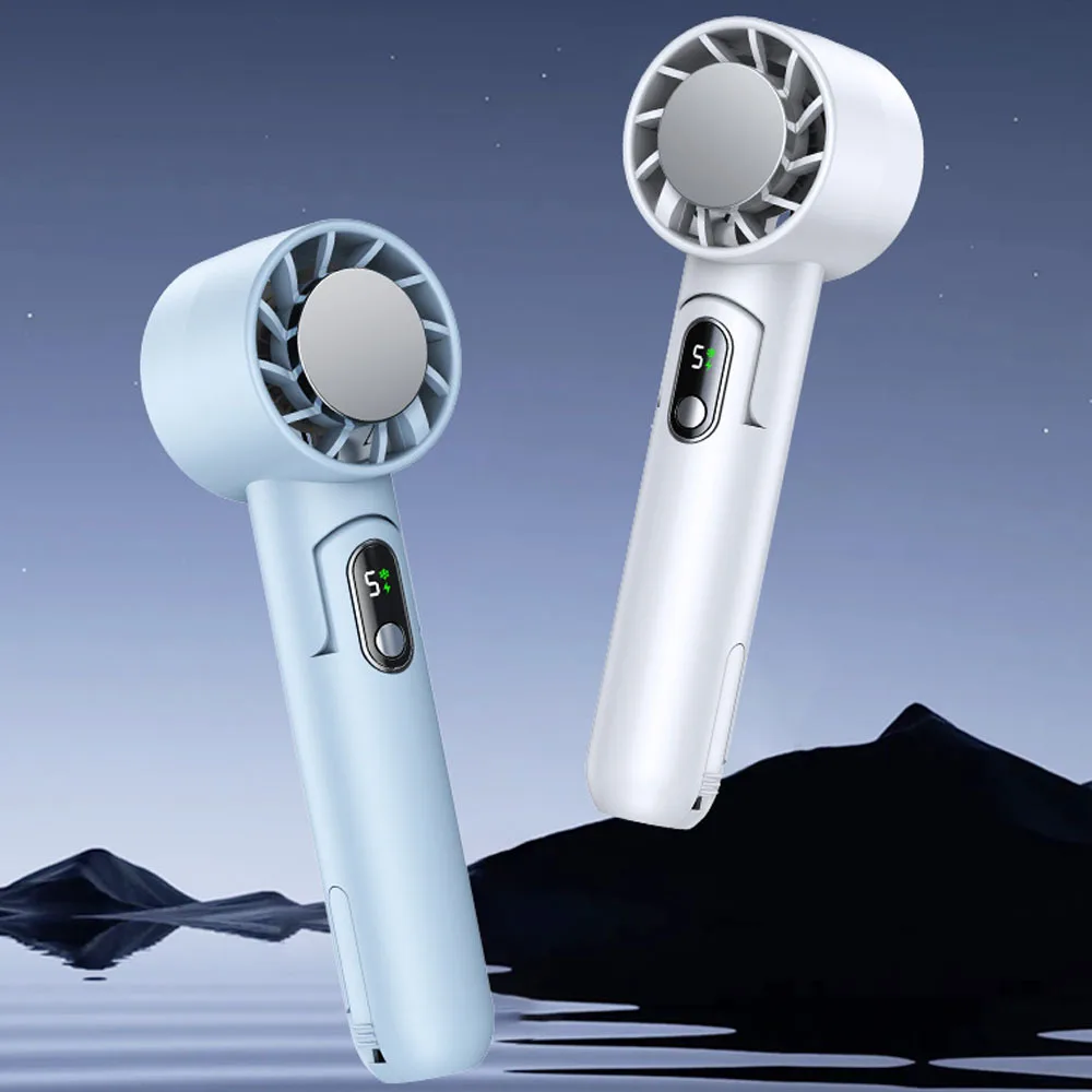 Складной охлаждающий вентилятор портативный с подзарядкой от usb 4000 мАч