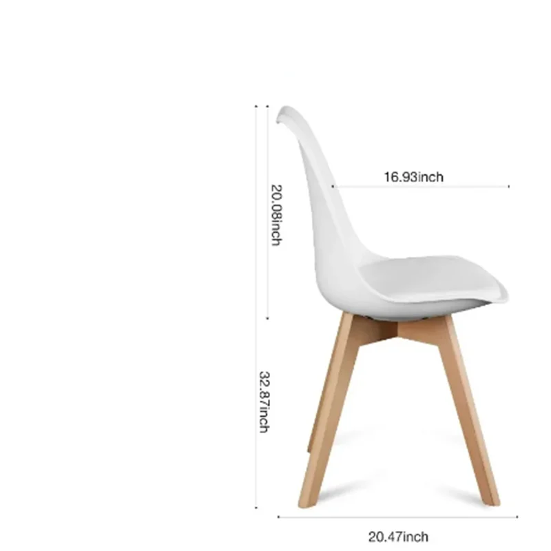 Набор обеденных стульев из 4 современных среднего века уличные стулья для