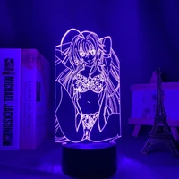 anime led lamp high school dxd rias gremory for bedroom decor night light brithday gift room 3d light manga high school dxd