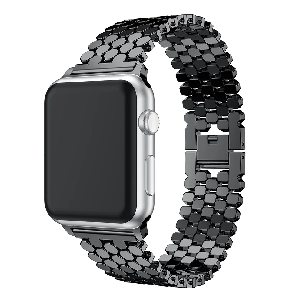 

Metal strap For Apple watch 38mm 40mm 42mm 44mm 45mm 41mm stainless steel smart watch wristband for Apple Bracelet