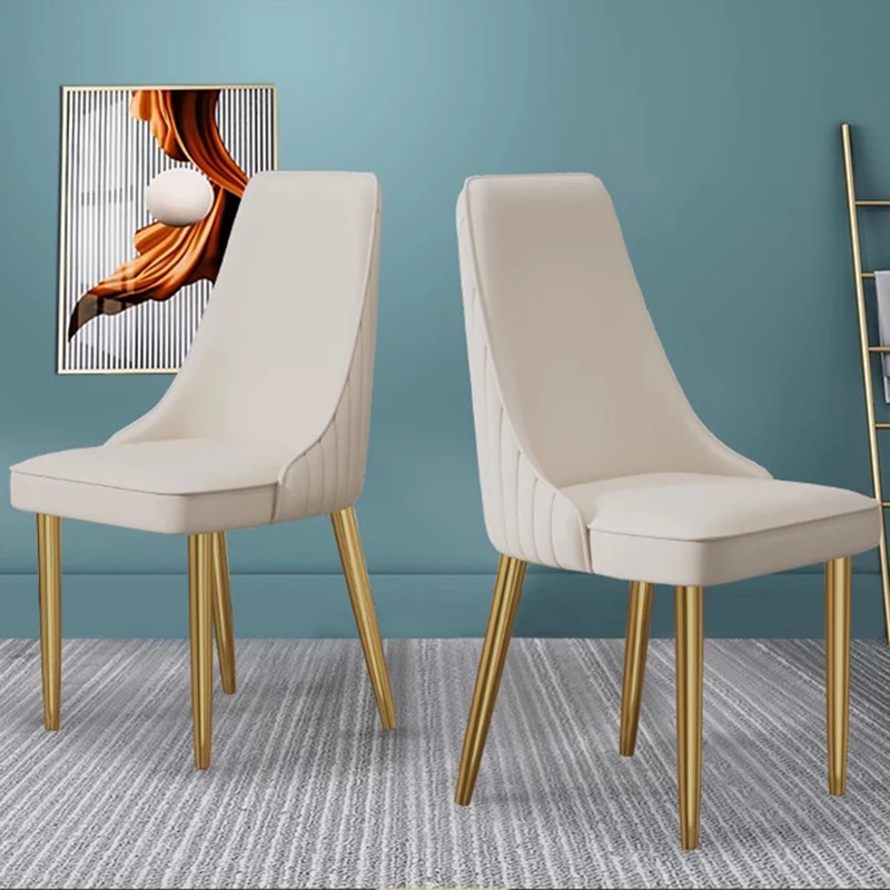 

Balcony Modern Ergonomic Chair White Dining Room Design Accent Chairs Vanity Luxury Sedie Pranzo Moderne Restaurant Furiture
