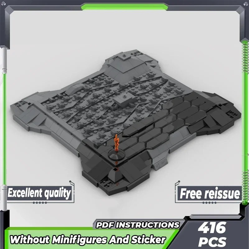 Звездная модель фильма Moc строительные кирпичи велосипеды диорама платформа