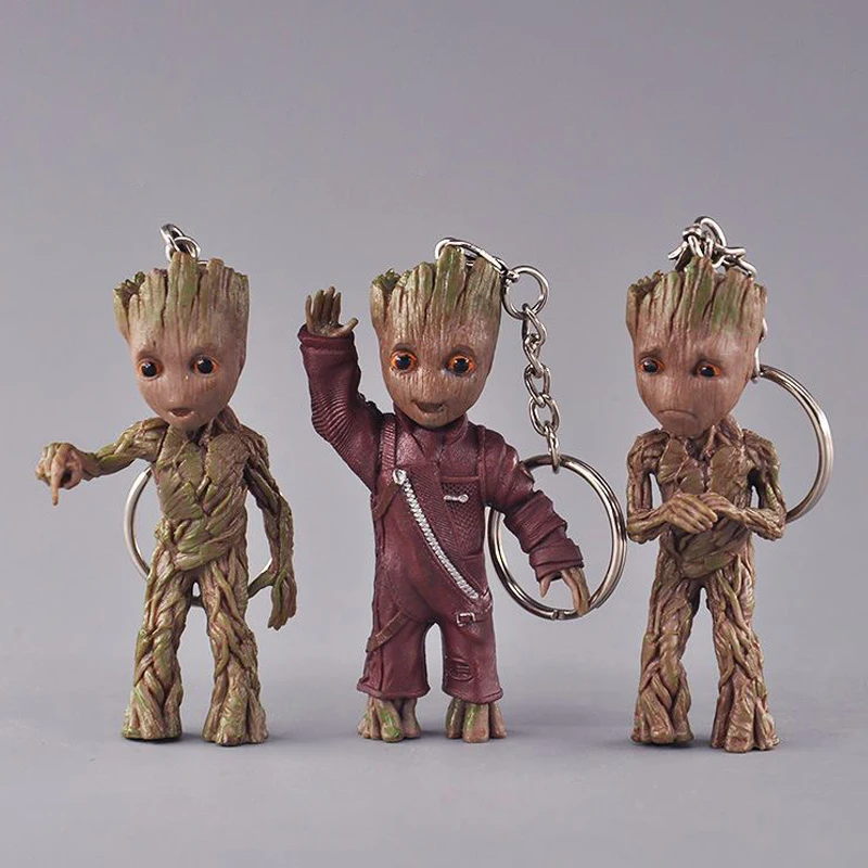 Брелок с фигуркой грута из аниме Маленькая подвеска в виде дерева брелок подарки