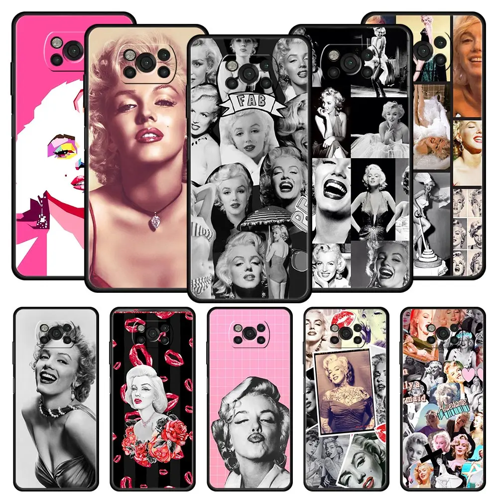 

Marilyn Monroe With a Cat Phone Case for Xiaomi Poco X3 NFC F3 M3 M4 Mi Note 10 12 11 Ultra 11T Pro 10T Lite 5G 9T 11i 11X Cover