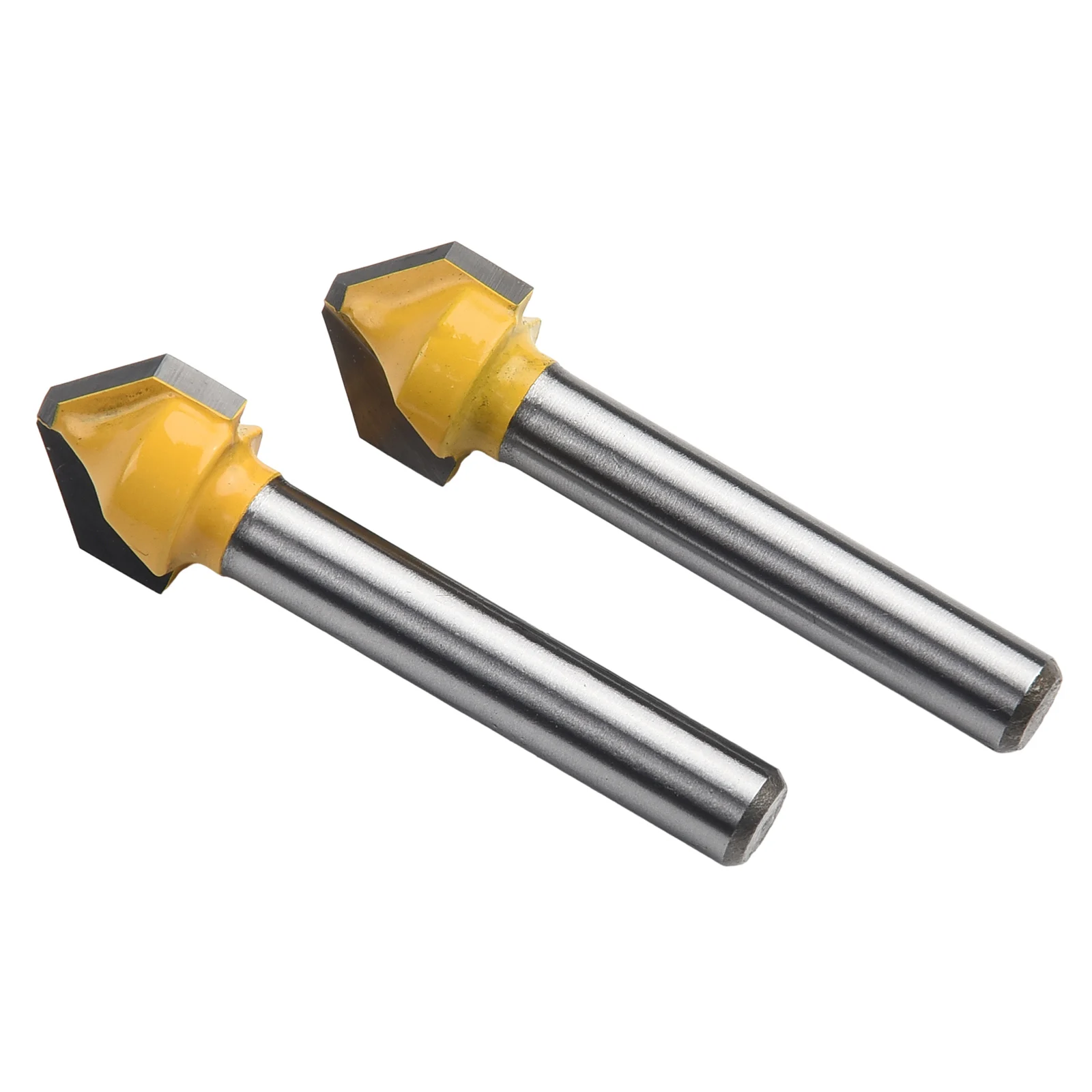 2 шт. твердосплавные фрезы V-образный гравировальный фрезерный станок диаметром