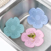 creative kitchen sink anti clogging floor drain flower shaped silicone sewer filter bathroom supplies