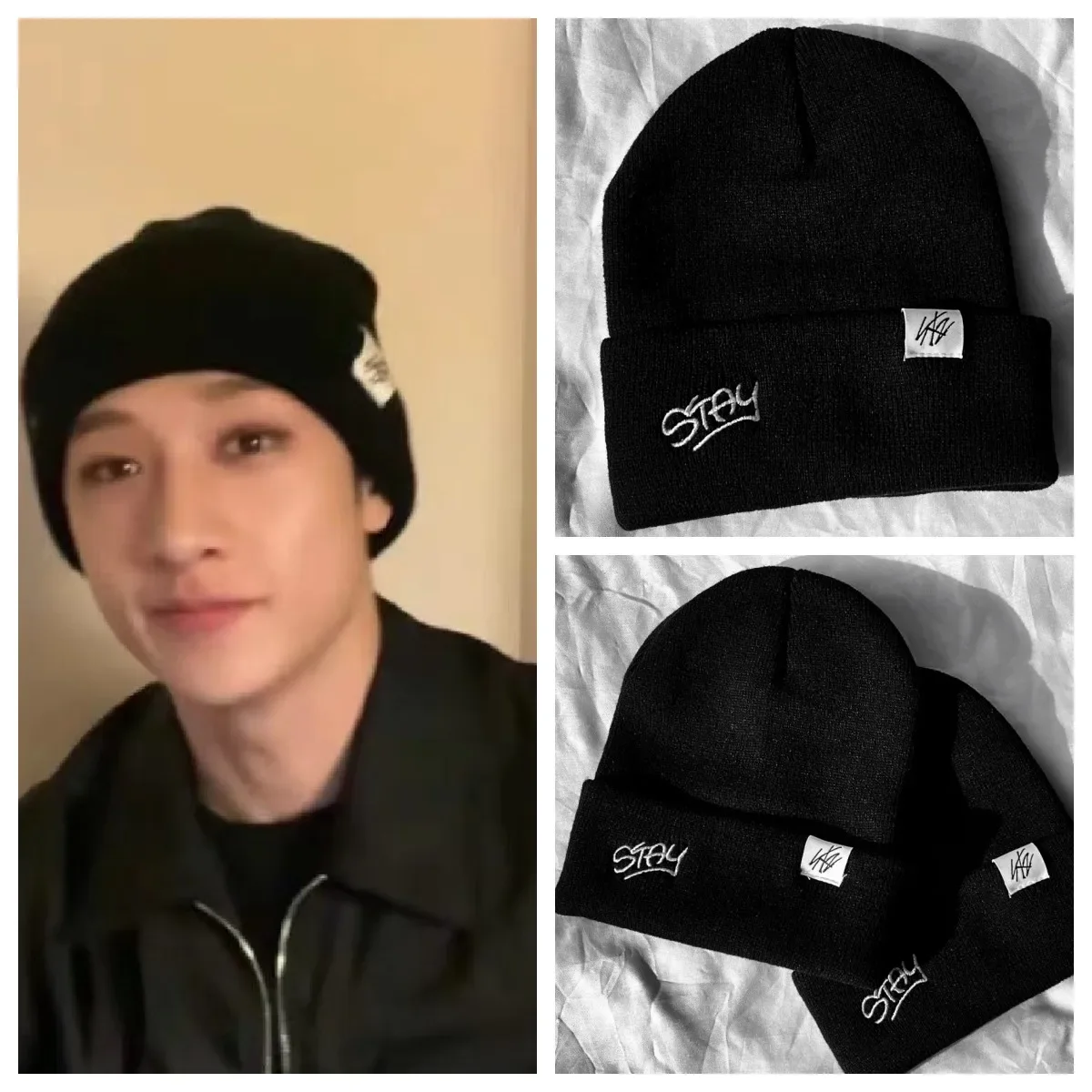 

KPOP Stray Kids Bangchan Beanies Knitted Hats Stay Embroiedried Hat for Unisex Beanie Caps Warmer Bonnet Men Casual Cap Gifts