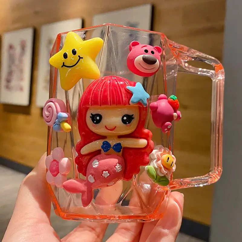 

Мультяшная креативная чашка для зубов с ромбовидным узором, простая чашка для мытья с геометрическим узором, чашка для домашней пары зубных щеток, милая чашка для зубов с отверстием для зубов