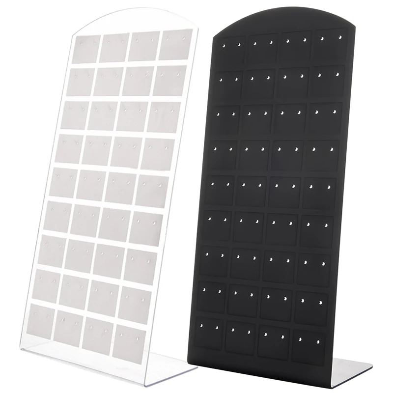 48/72 Holes Creative Jewelry Earrings Studs Display Rack Portable Necklace Stand Storage Holder Fashion Organizer Storage Box
