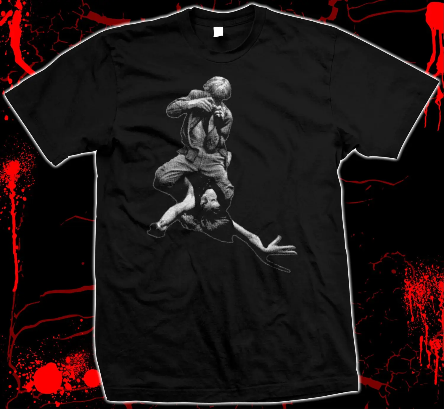 Футболка с принтом Микеланджело антонионани Давида сделанная вручную