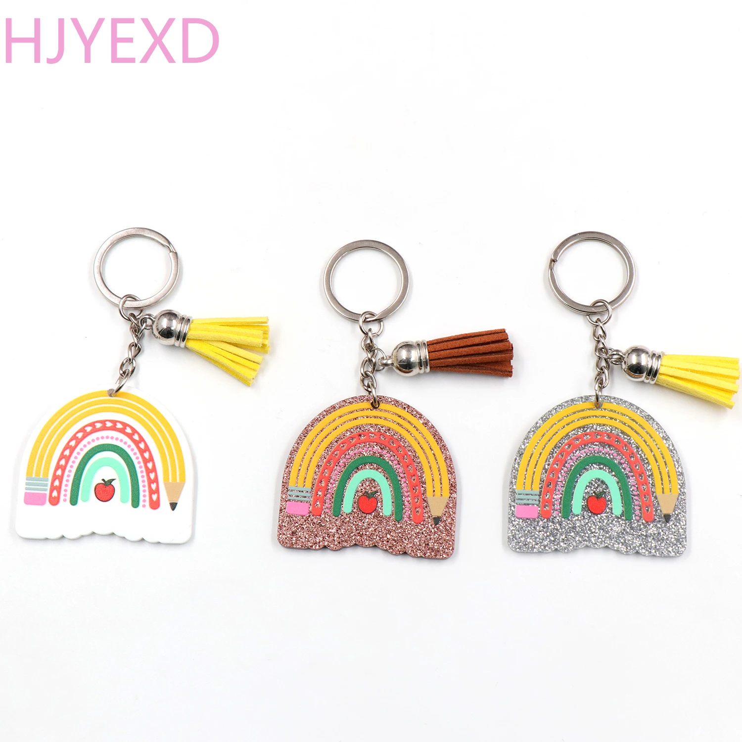 

(1 шт.) 2023 Новый Радужный брелок подарок учителю блестящие акриловые брелки