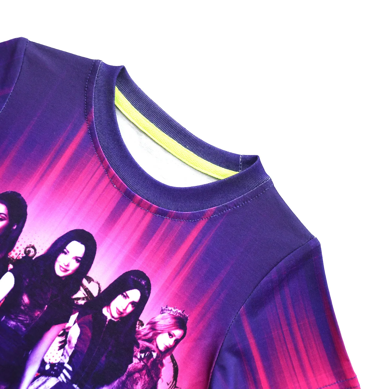 Футболка детская с коротким рукавом и круглым вырезом принтом