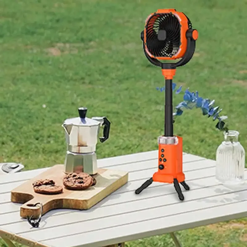 Новинка 2024 портативный внешний вентилятор светильник мощное освещение большой