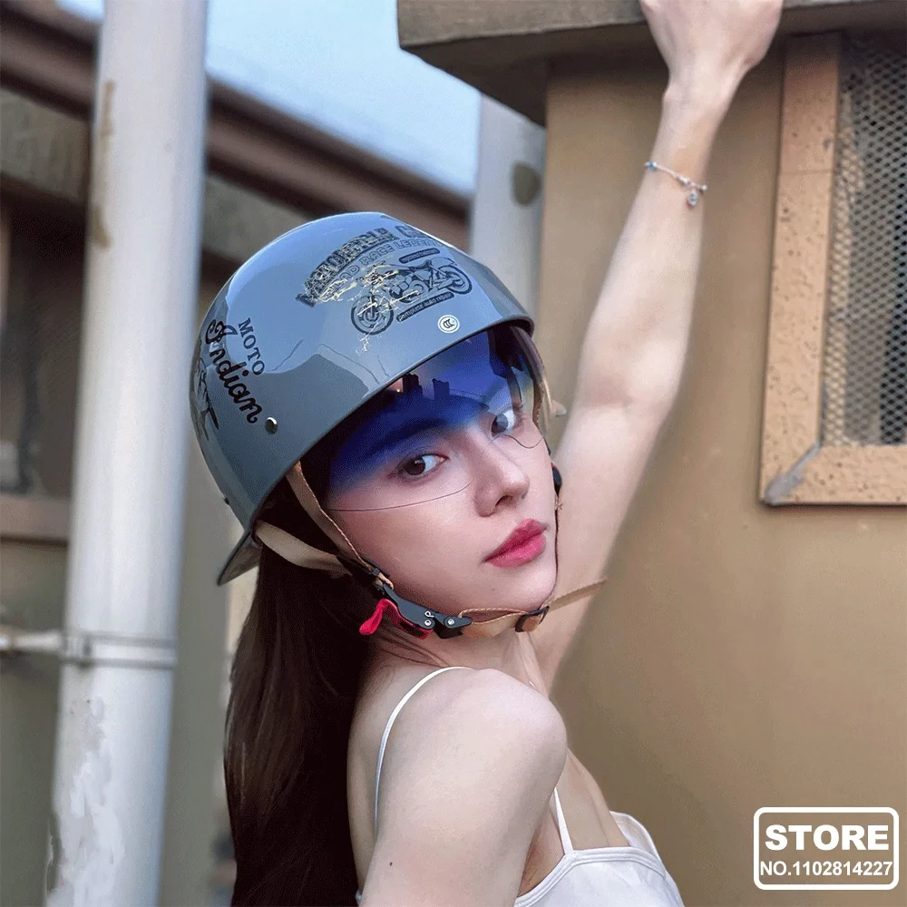 Кепка для мотошлема в стиле ретро мужчин и женщин