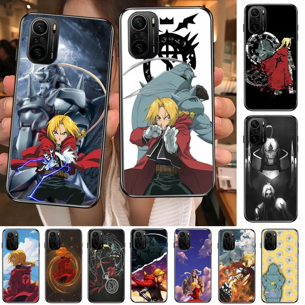 

Fullmetal Alchemist Phone Case For xiaomi redmi POCO F1 F2 F3 X3 Pro M3 9C 10T Lite NFC Black Cover Silicone Back Prett mi 10 ul