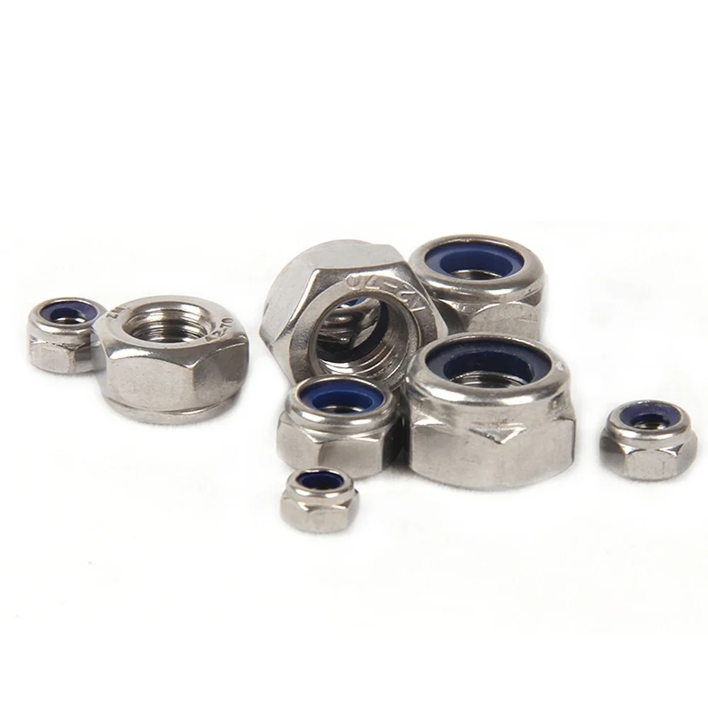 2-25 шт. M2 M2.5 M3 M3.5 M4 M5 M6 M8 M10 M12 M14 M16 черная Шестигранная нейлоновая вставка