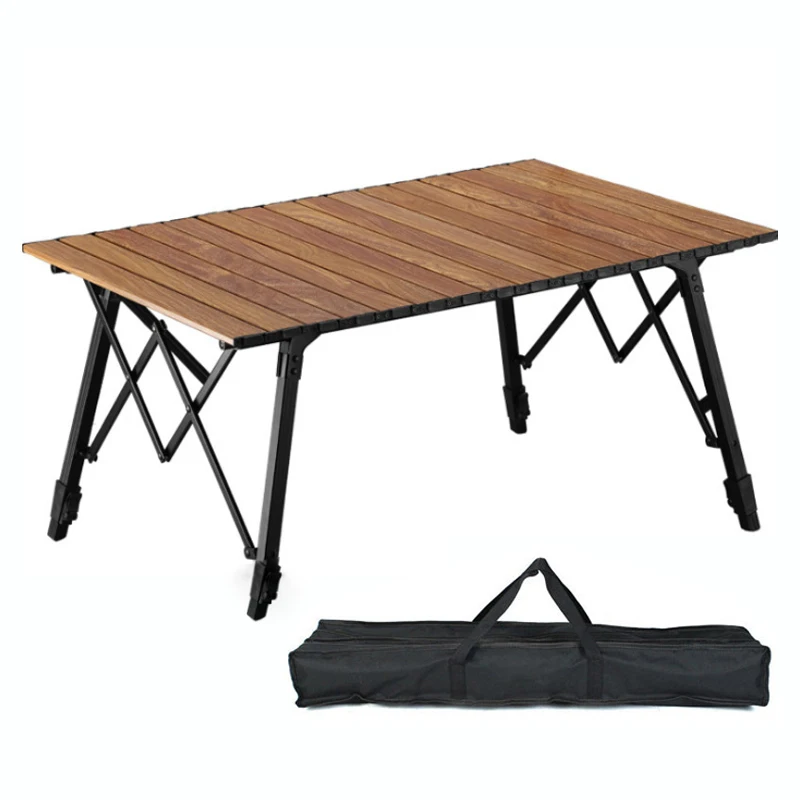 

Aluminum Alloy Folding Table Outdoor Barbecue Picnic Table120*70*43/63cm Height Adjustable Car Portable Night Market Stall Table