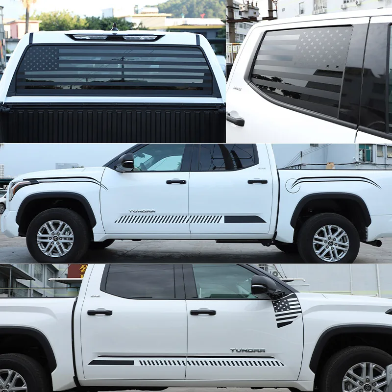 

For Toyota Tundra 2022 2023 Car Stickers Graphic Decal sticker Rear Window Windshield Side Body Graphic Sticker Car Accessories
