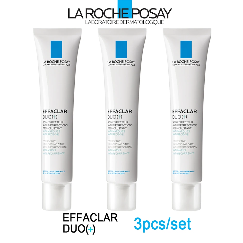 

La Roche Posay Effaclar Duo Whitening Acne Removal Cream Acne Spots Oil Control Acne Moisturizing Cream Face Skin Care 3Pcs/set