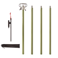 67in collapsible lantern stand lantern stand pole adjustable heights lightweight aluminum alloy outdoor lantern pole ha nger