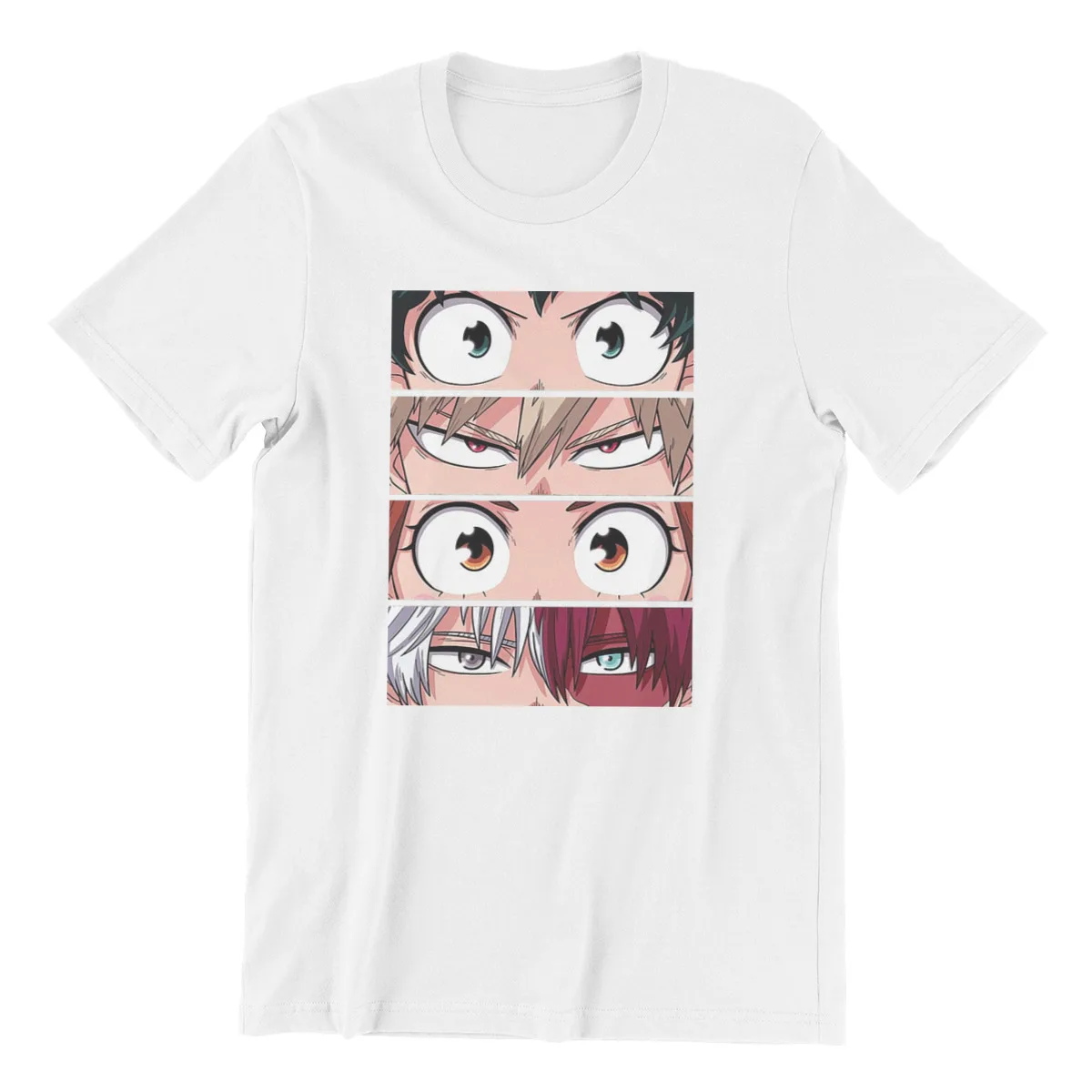 My Hero Academia Anime Characters Eyes Essentials T-shirt Fashion Men Cotton Tshirt Tees Tops Harajuku Streetwear