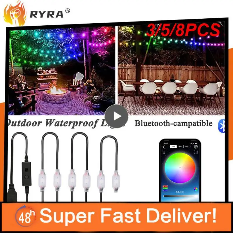

3/5/8 шт., 12,5 М Управление через приложение Голосовое управление 5050rgb