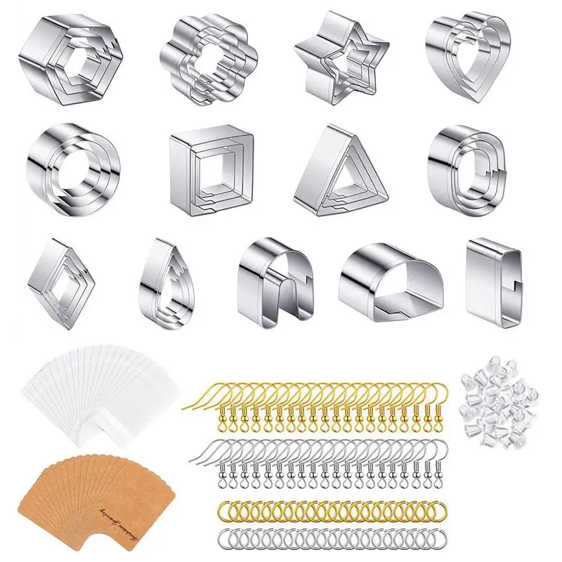 

Clay Cutters For Earrings Clay Earrings Kit With Earring Cutters In 13 Shapes Clay Earrings Kit With Earring Cutters Earring