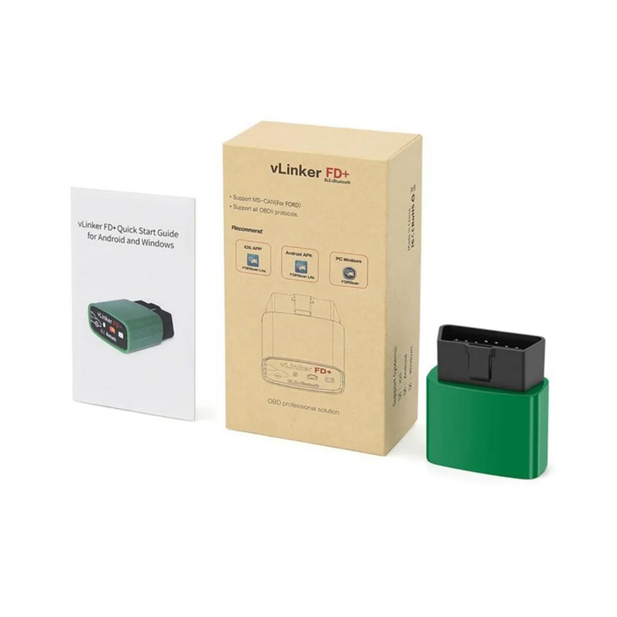 

ELM327/ELM329 VGATEVLINKER FD+OBD2 V2.2 WIFI/Bluetooth Dual Mode 4.0 Android/ForApple Diagnostic Car Fault Detector