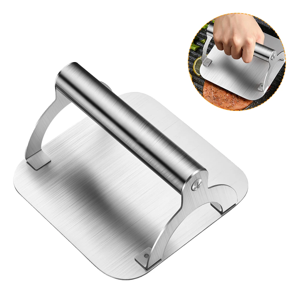 

Smash Burger Press Burger Press Patty Maker Stainless Steel Non-Stick Professional Heat-resisting Burger Smasher Griddle Tool