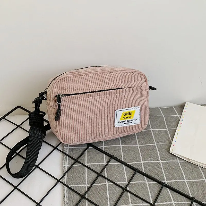 

Canvas Bag Japan Style Girl Small Shoulder Korean Female Messenger Crossbody Purse Phone Bag