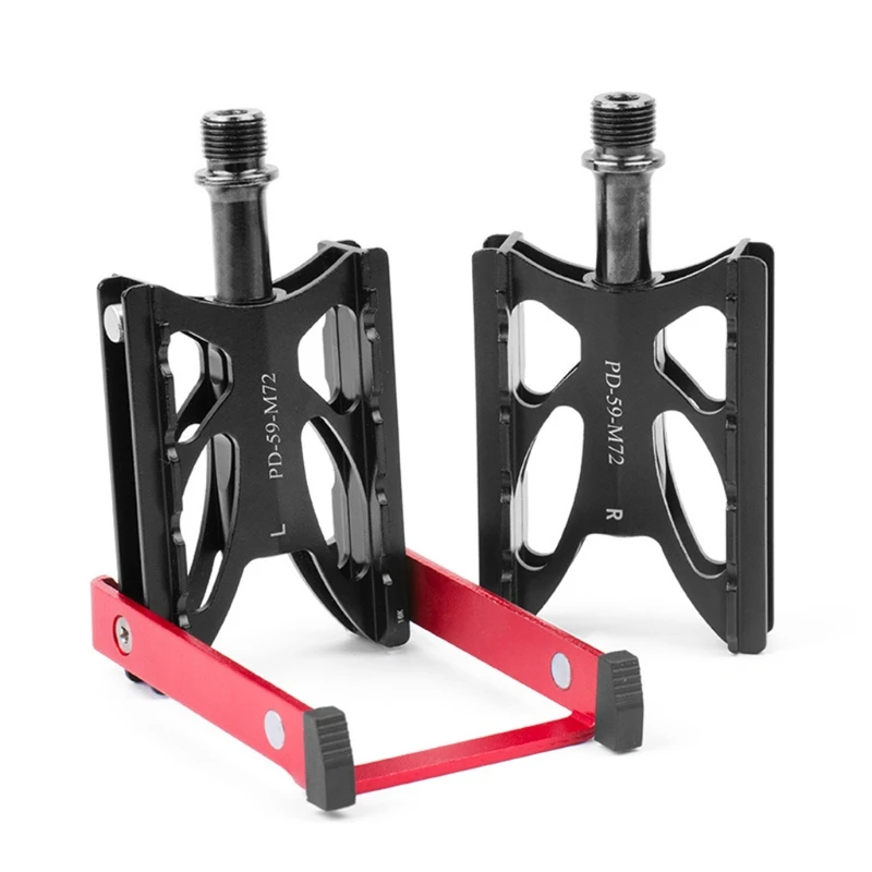 

MTB Pedals Mountain Bike Foldable Pedals Lightweight Aluminum Alloy Fiber Bicycle Platform Pedals for MTB Road Bike