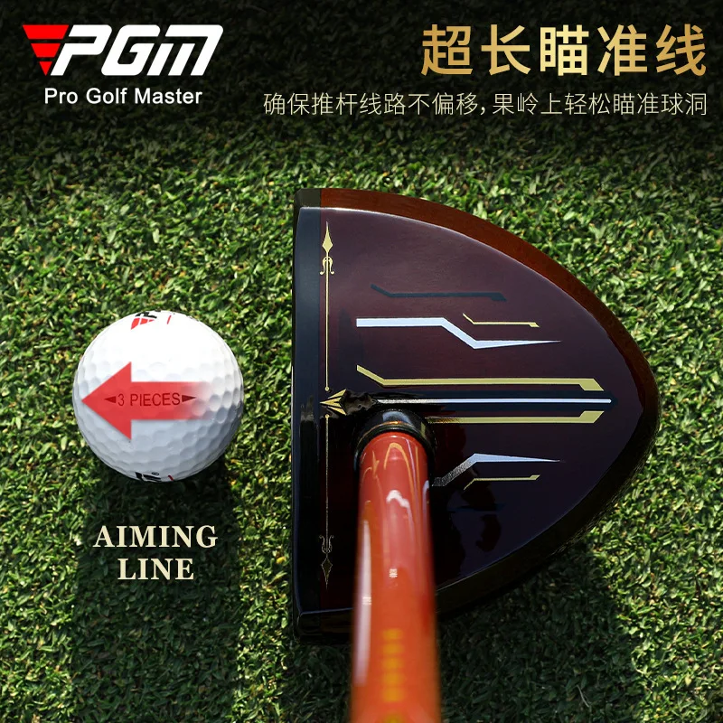 Фото Горячие новые клюшки для гольфа PGM для мужчин и женщин A Single Club Premium Maple The Park Low Center of Gravity Putter Supplies с сумкой для пистолета №2