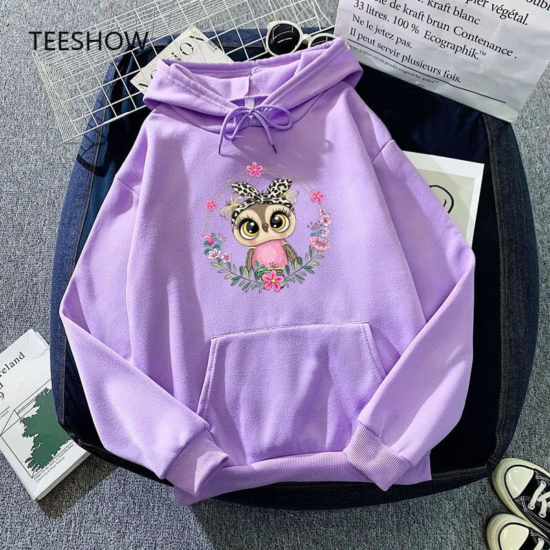 

Custom Hoodies Printed Cute cartoon owl Women Hoody Dropship Hooded Sweatshirt Fleece Warm Streetwear Unisex fashion Clothes