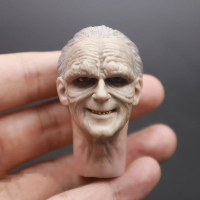Accessory Sith Emperor Palpatine Male Head Sculpture Carved Model For 12 Inches Action Figure Body