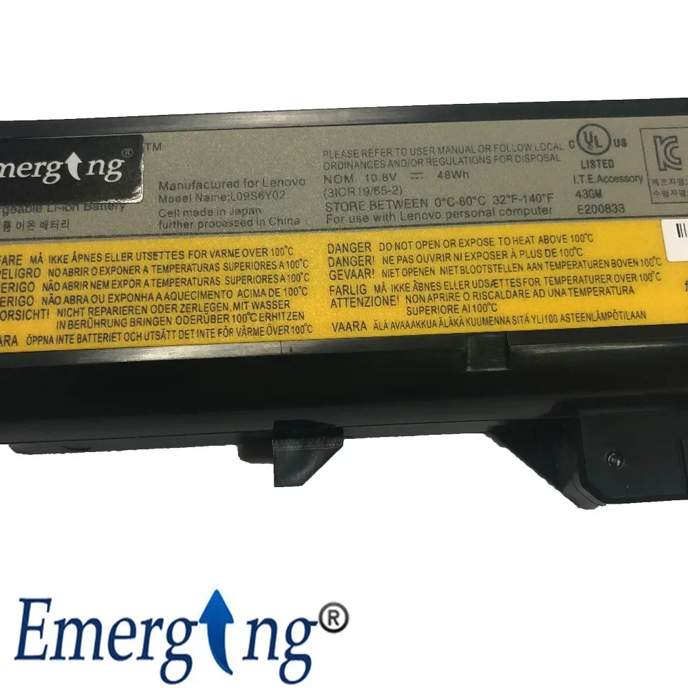 10 8 В новый оригинальный аккумулятор для ноутбука Lenovo G460 G470 G460A G560 V360 Z460 Z465 Z560 L09S6Y02