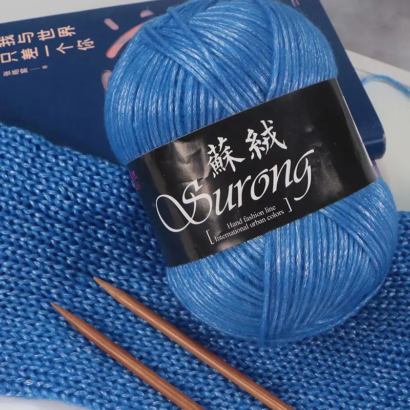 

325Meters 100g/ball Thick Wool Thread Yarn Silk Cotton Knitting Yarn Crochet Thread For Hand Knitting Scarf Sweater