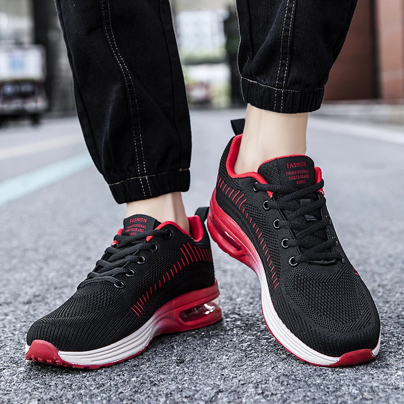Brand Men Running Shoes Breathable Sneakers Air Male Sport Shoes Mesh Zapatillas Hombre Rubber Outdoor Boots Mens Walking Shoes