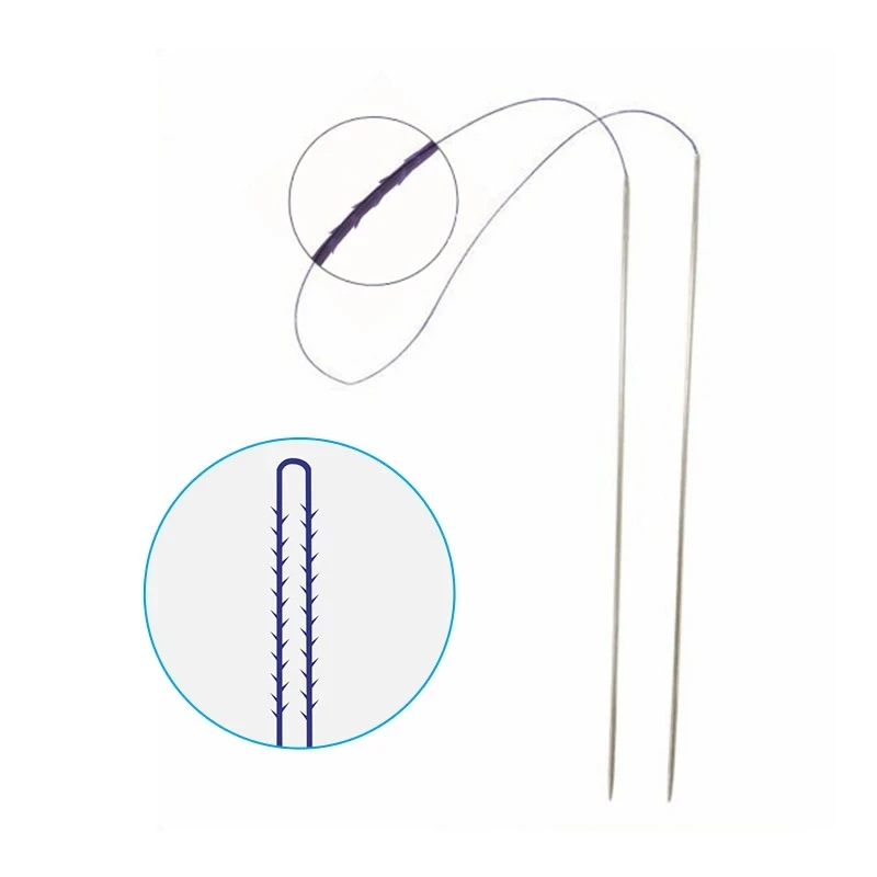 

Pdo Threads For Face Professional fox eye Eyebrow Lifting Molding Cones Fishbone Cog PDO PCL double needle Face Lift Pdo Thread