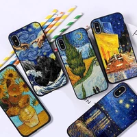 yndfcnb van gogh oil art painting phone case for iphone 11 12 13 mini pro xs max 8 7 6 6s plus x 5s se 2020 xr case