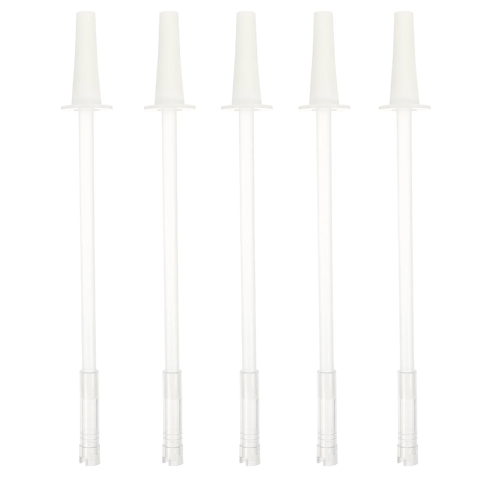 

5 Sets Gallon Plastic Water Straight Water Insulated Tea Cups Sport Water Hydro Tumbler Silicone Straws Silicone