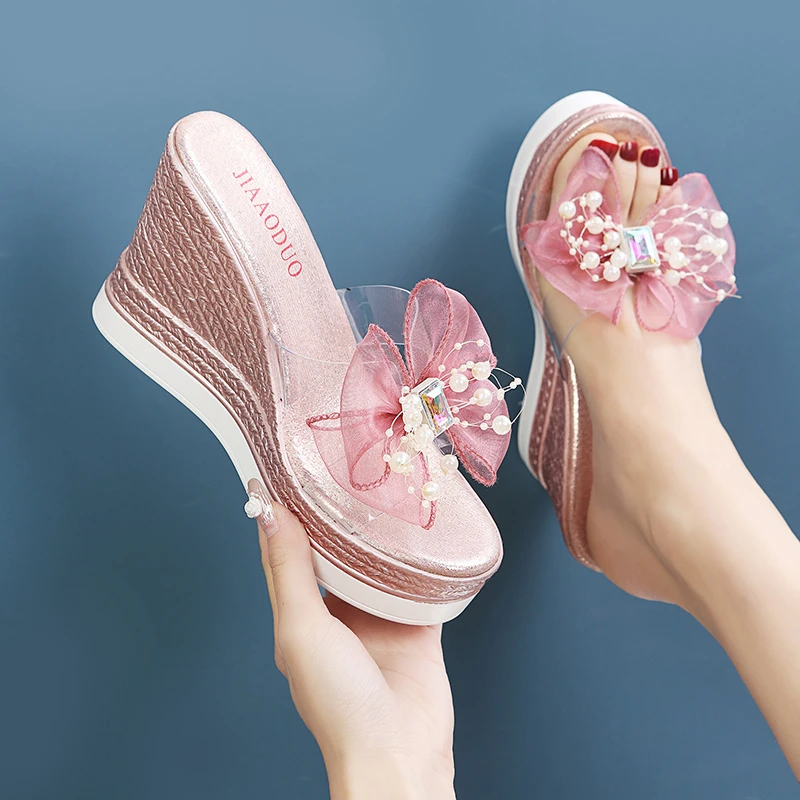 

Platform Sandals Women Flat High-heeled Sandals Women 2022 New Fashion Wedge Sandals Casual Beach Shoes