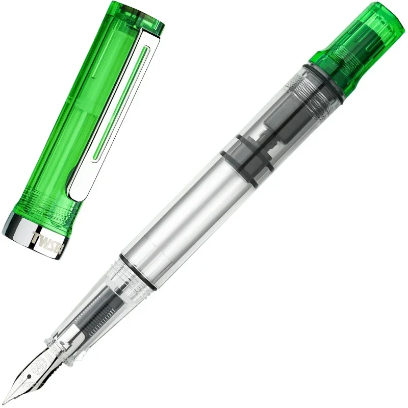 

Genius TWSBI ECO Поршневая перьевая ручка из смолы Прозрачная лимитированная цветная бочка Большая емкость для хранения чернил Студенты пишущие подарки